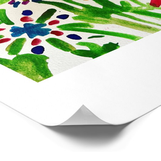 Bereich der Blume Poster (Ecke)