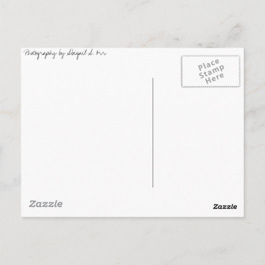 Bereich der Blume Postkarte (Rückseite)