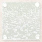 Bereich der Daisies Alaskan-Wildblumen Glasuntersetzer (Rückseite)