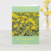 Bereich der Daisies Denken Sie an Sie Karte (Gelbe Blume)