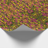 Bereich der farbenfrohen Blume Geschenkpapier (Ecke)