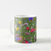 Bereich der farbenfrohen Blume Zwei-Tone-Kaffee-Ta Kaffeetasse (Vorderseite Links)