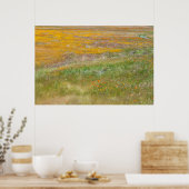 Bereich der farbenfrohen Wildblumen Poster (Küche)
