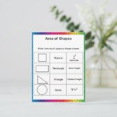 Bereich der Formen Rainbow Postkarte (Stehend Vorderseite)