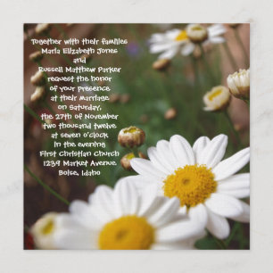 Bereich der Hochzeitseinladungen Einladung