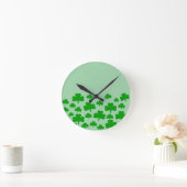 Bereich der Kleeblätter Runde Wanduhr (Zuhause)