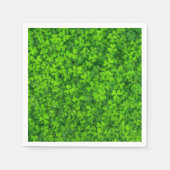 Bereich der Kleeblätter Serviette (Vorderseite)