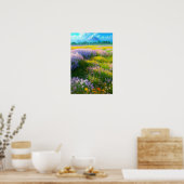 Bereich der majestätischen Farben Poster (Küche)