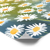 Bereich der Milchwirtschaft | Blume Blumenbemalung Poster (Ecke)