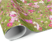 Bereich der rosa Blume Geschenkpapier (Rolleneckpunkt)