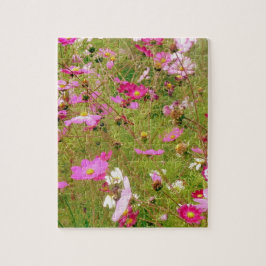 Bereich der rosa Blume Puzzle
