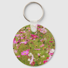 Bereich der rosa Blume Schlüsselanhänger