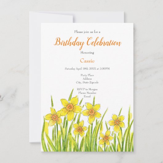 Bereich der Tierodien Einladung (Vorderseite)