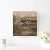 Bereich der Träume I Quadratische Wanduhr (Zuhause)