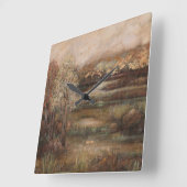 Bereich der Träume I Quadratische Wanduhr (Winkel)