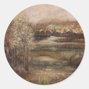 Bereich der Träume I Runder Aufkleber