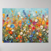 Bereich der uneingerahmten Wildblumen Poster (Vorne)