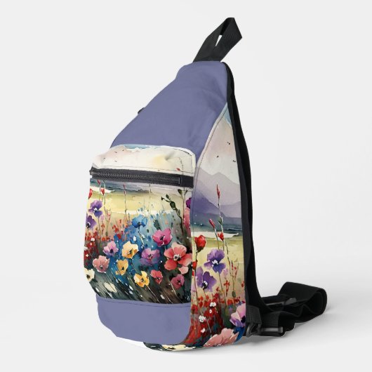Bereich der Wildblumen Crossbody Bag (Rechte Ecke)