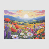 Bereich der Wildblumen mit Rolling Hills Seidenpapier (Vorderseite)