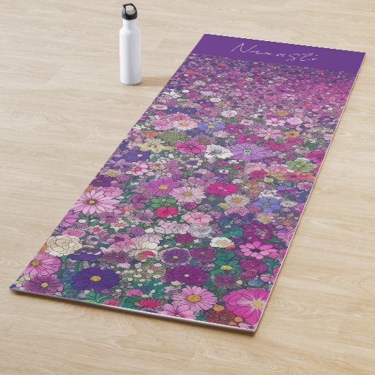Bereich der Wildblumen Yogamatte (Beispiel)