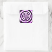 Bereich in #9_ quadratischer aufkleber (Tasche)