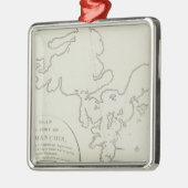 Bereich Kaliforniens San Francisco Bay Silbernes Ornament (Links)