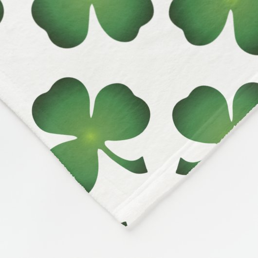 Bereich Kleeblatt Clovers Fleece Blanket (Ecke)
