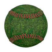 Bereich Kleeblätter Digitale Kunstmuster St Patric Baseball (Rückseite)