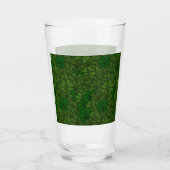 Bereich Kleeblätter Digitale Kunstmuster St Patric Glas (Rückseite)