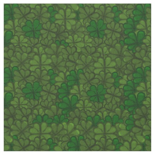 Bereich Kleeblätter Digitale Kunstmuster St Patric Stoff (Nahaufnahme)
