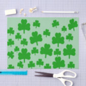 Bereich Kleeblätter Geschenkpapier Seidenpapier (Handwerk)