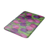 Bereich Lila Tulips Design Badematte (Schrägansicht)