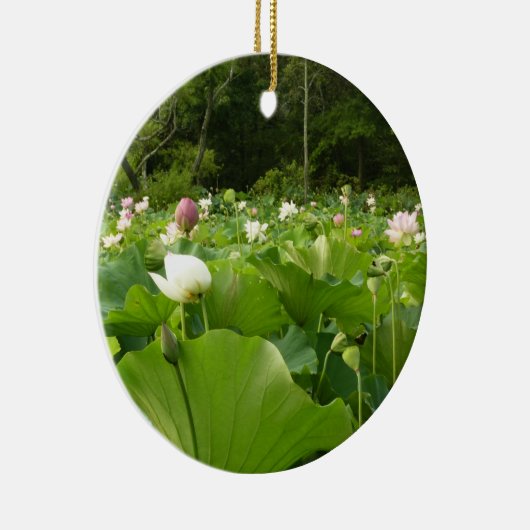 Bereich Lotus Blume Sommergarten Keramikornament (Rechts)