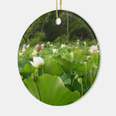 Bereich Lotus Blume Sommergarten Keramikornament (Links)