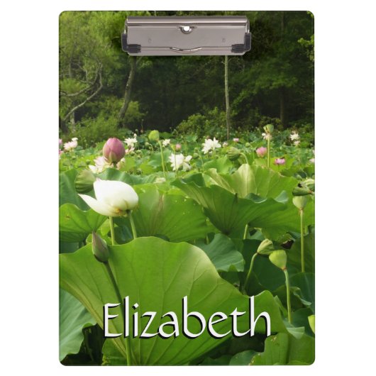 Bereich Lotus Blume Sommergarten Klemmbrett (Vorderseite)