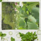 Bereich Lotus Blume Sommergarten Küchentuch (Gefaltet)