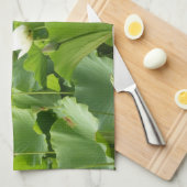 Bereich Lotus Blume Sommergarten Küchentuch (Viertel Falte)