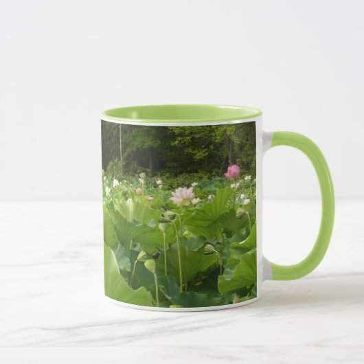 Bereich Lotus Blume Sommergarten Tasse (Rechts)
