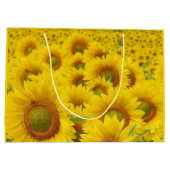 Bereich Sonnenblumen Design Geschenktasche Große Geschenktüte (Rückseite)