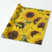 Bereich Sonnenblumen Design Umhüllungspapier Geschenkpapier (Ungerollt)