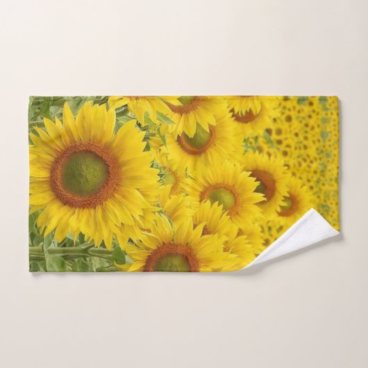 Bereich Sonnenblumendesign Badhandtuch Set (Handtuch)