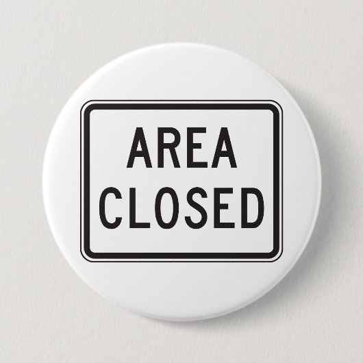 Bereich Sperrzone für Schilderwarnung Button (Vorderseite)