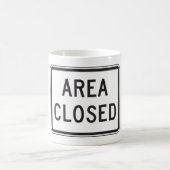 Bereich Sperrzone für Schilderwarnung Kaffeetasse (Mittel)