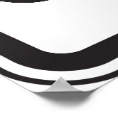 Bereich Sperrzone für Schilderwarnung Poster (Ecke)