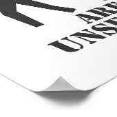 Bereich ungesichert poster (Ecke)