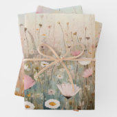 Bereich Wildblumen Umschlagpapier flaches Set von  Geschenkpapier Set (Beispiel)