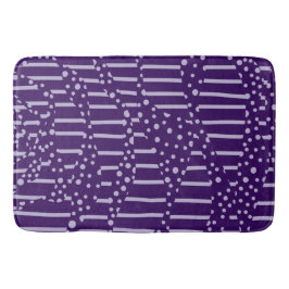 Bereiche und Streifen 2 - Lila Badematte