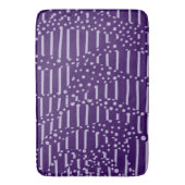 Bereiche und Streifen 2 - Lila Badematte (Vorderseite Vertikal)