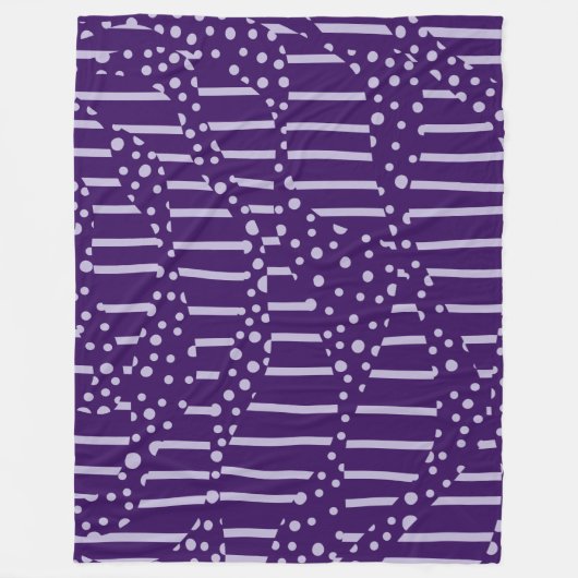 Bereiche und Streifen 2 - Lila Fleecedecke (Vorderseite)