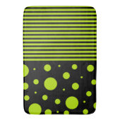 Bereiche und Streifen - Kalkgrün Badematte (Vorderseite Vertikal)